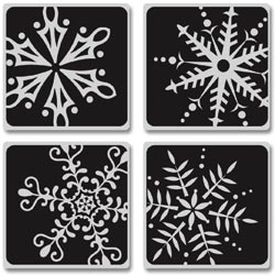 129151 [Hero Arts] Cling Stamp (Four Framed Snowflakes) 1200円