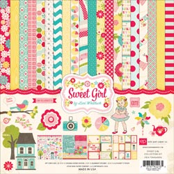 029561 [Echo Park Paper] Sweet Girl Collection Kit 12インチ 1400円