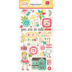 029566 [Echo Park Paper] Sweet Girl Chipboard Accents 6x13 400円