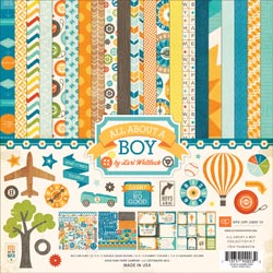 029584 [Echo Park Paper] All About A Boy Collection Kit 12インチ 1400円