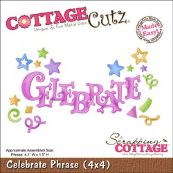 234661 CottageCutz Die 4x4 (Celebration Phrase) 1995円