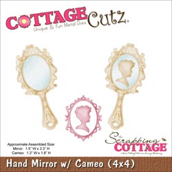 029936 Cottagecutz Die 4x4 (hand Mirror with Cameo) 1995円