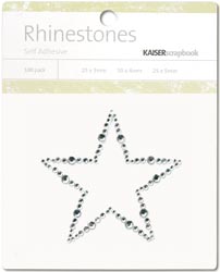 387417 Self-Adhesive Rhinestone Words (Star-Silver)