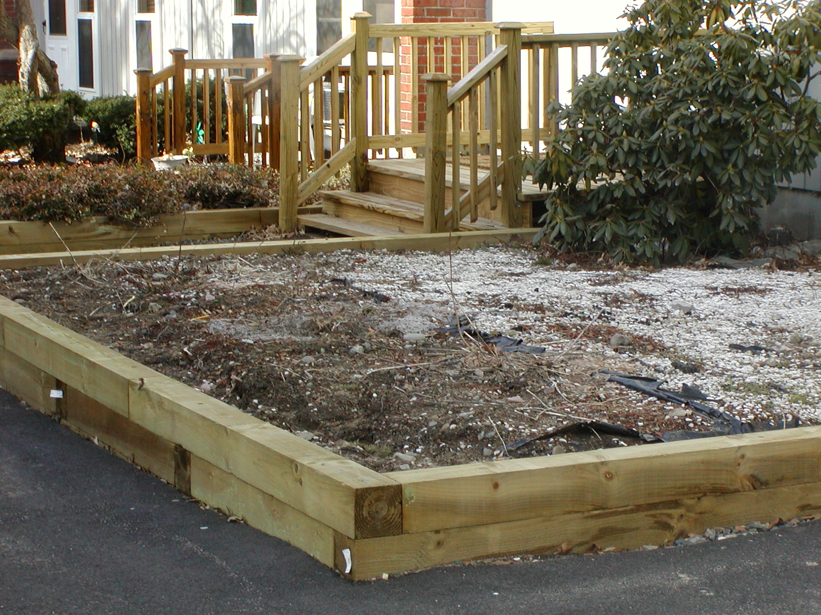 Pictures Of Landscaping With Wood Timbers 7