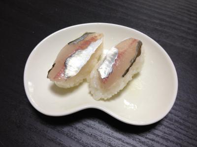 マアジの握り寿司