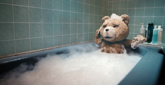 お風呂に入っているTED