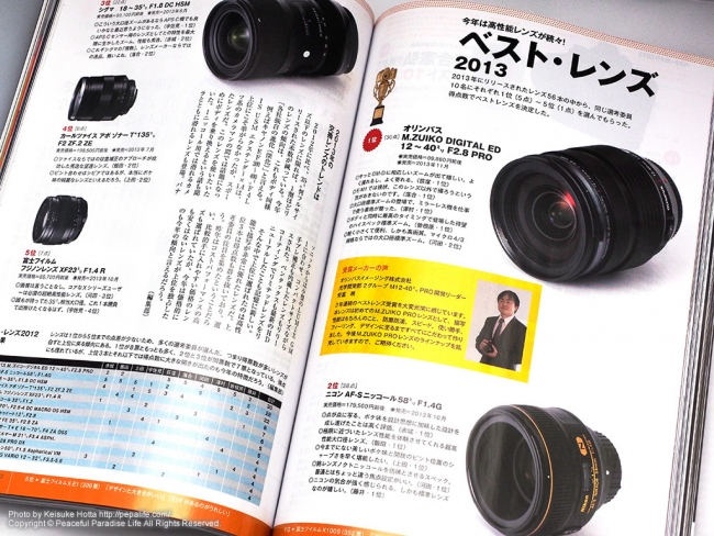 日本カメラ12 ベストレンズ2013