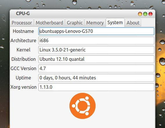 CPU-G Ubuntu システム情報